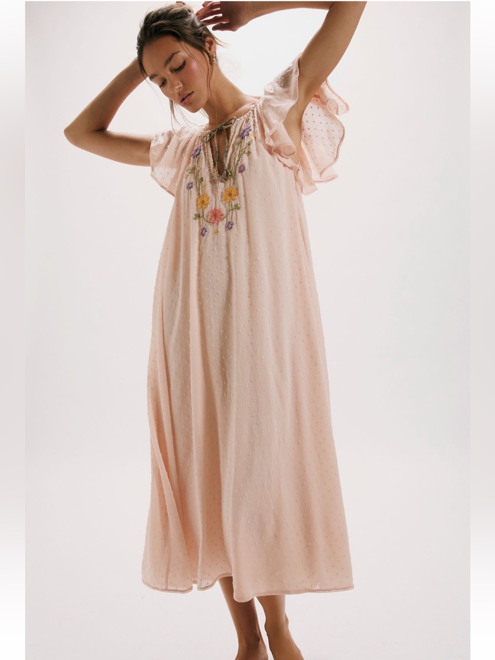 NWT Free People Savannah Rose MIDI Dress
